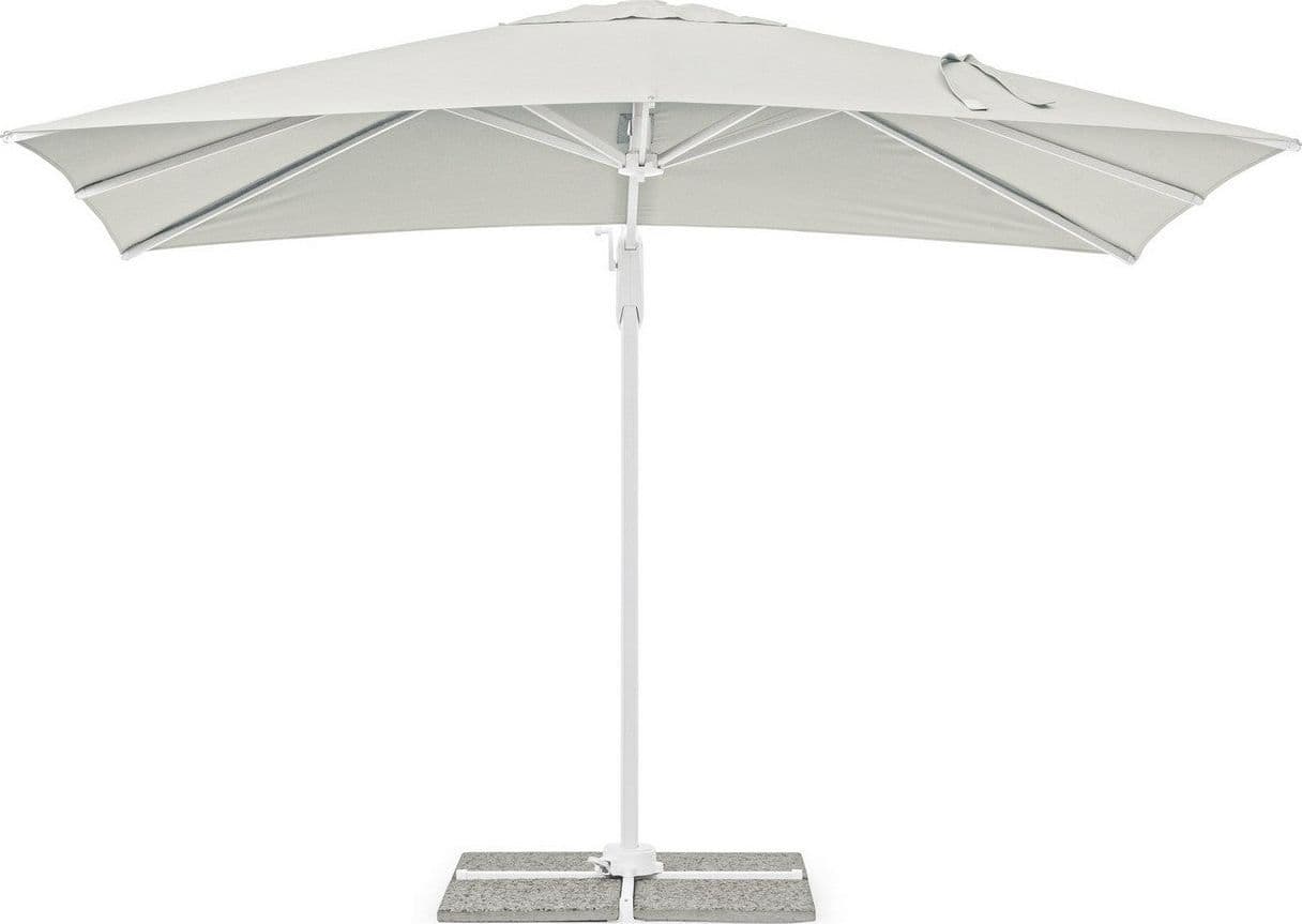 Ombrellone "Eden" a braccio laterale con struttura in alluminio, per esterno, telo color naturale Giardino e giardinaggio/Arredamento da giardino e accessori/Ombrelloni tende e tettucci parasole/Ombrelloni Decor Space - Altamura, Commerciovirtuoso.it