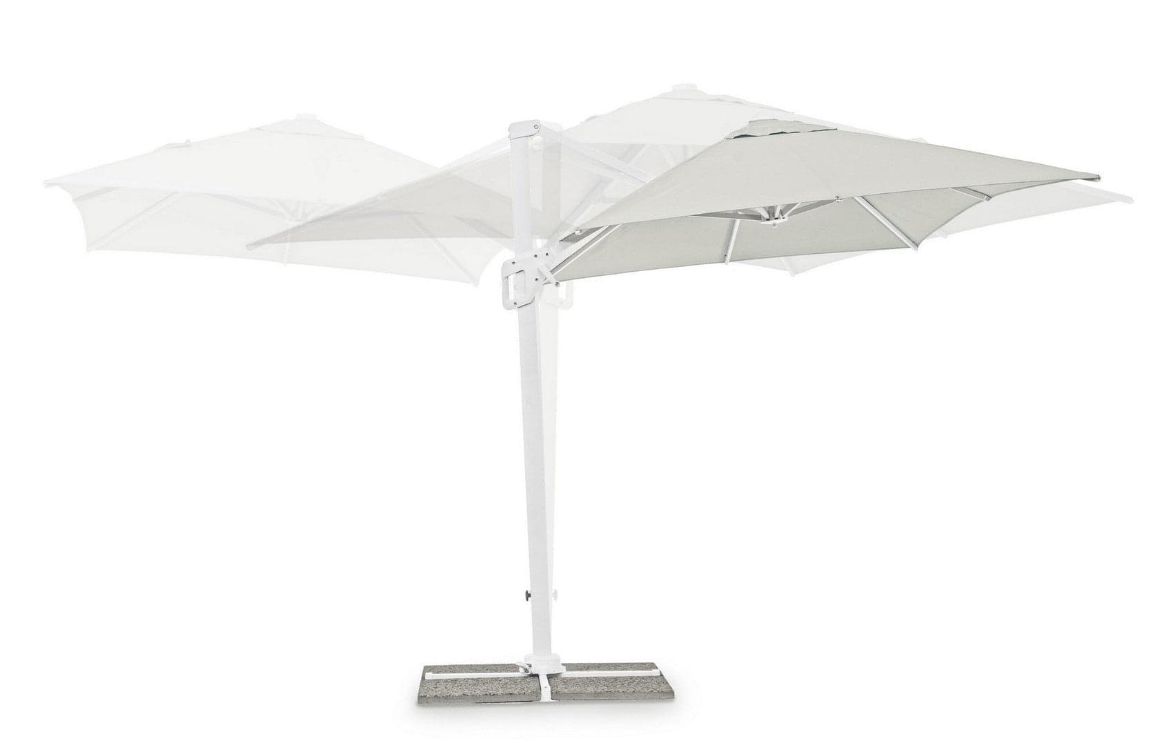 Ombrellone "Eden" a braccio laterale con struttura in alluminio, per esterno, telo color naturale Giardino e giardinaggio/Arredamento da giardino e accessori/Ombrelloni tende e tettucci parasole/Ombrelloni Decor Space - Altamura, Commerciovirtuoso.it