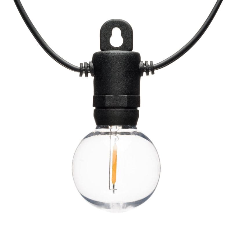 Catena luminosa con 20 lampadine a led decorazione per giardino 9,5 mt in Catene luminose Decor Space - Altamura, commercioVirtuoso.it