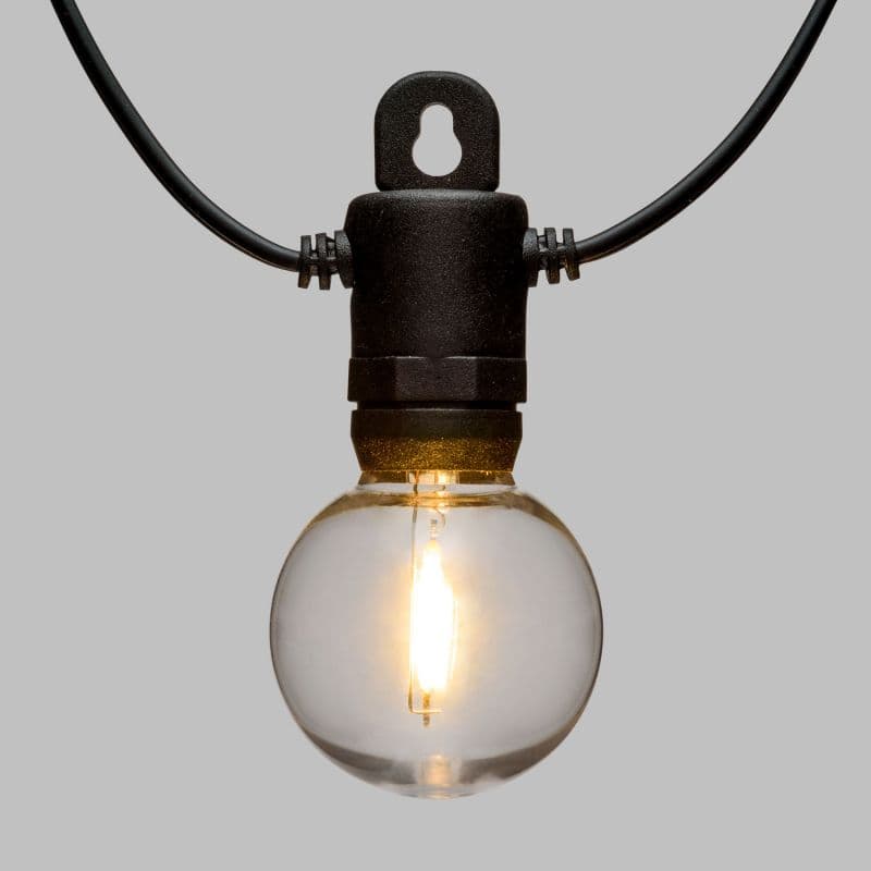 Catena luminosa con 20 lampadine a led decorazione per giardino 9,5 mt in Catene luminose Decor Space - Altamura, commercioVirtuoso.it