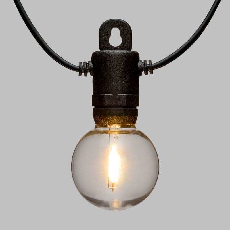 Catena luminosa con 20 lampadine a led decorazione per giardino 9,5 mt in Catene luminose Decor Space - Altamura, commercioVirtuoso.it