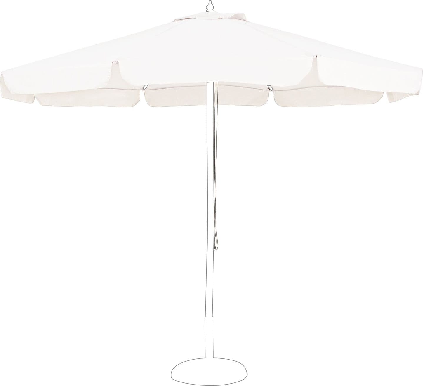 Telo per ombrellone "Sun", color beige, a palo centrale in poliestere 180g/m2 idrorepellente – 2.5 mt – Bizzotto Homemotion