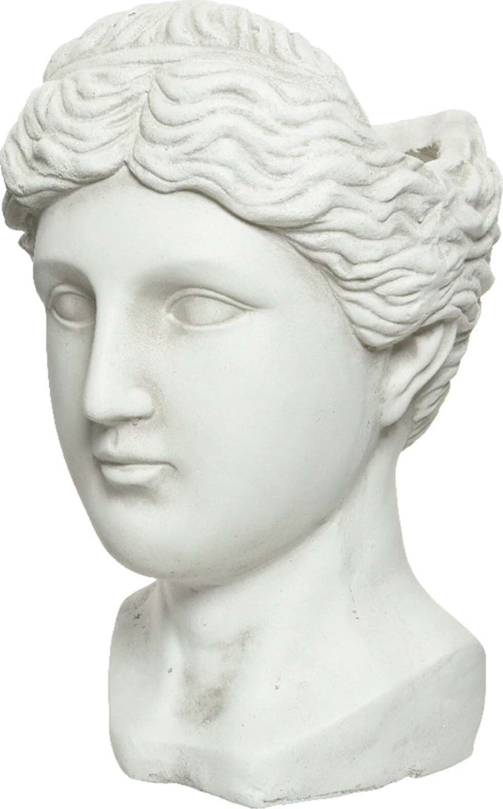 Statua decorativa in poliresina Testa Artemide Porta vaso decorativo h 39 cm Giardino e giardinaggio/Attrezzi da giardino e attrezzature per l'irrigazione/Vasi e accessori per piante/Vasi tradizionali Decor Space - Altamura, Commerciovirtuoso.it