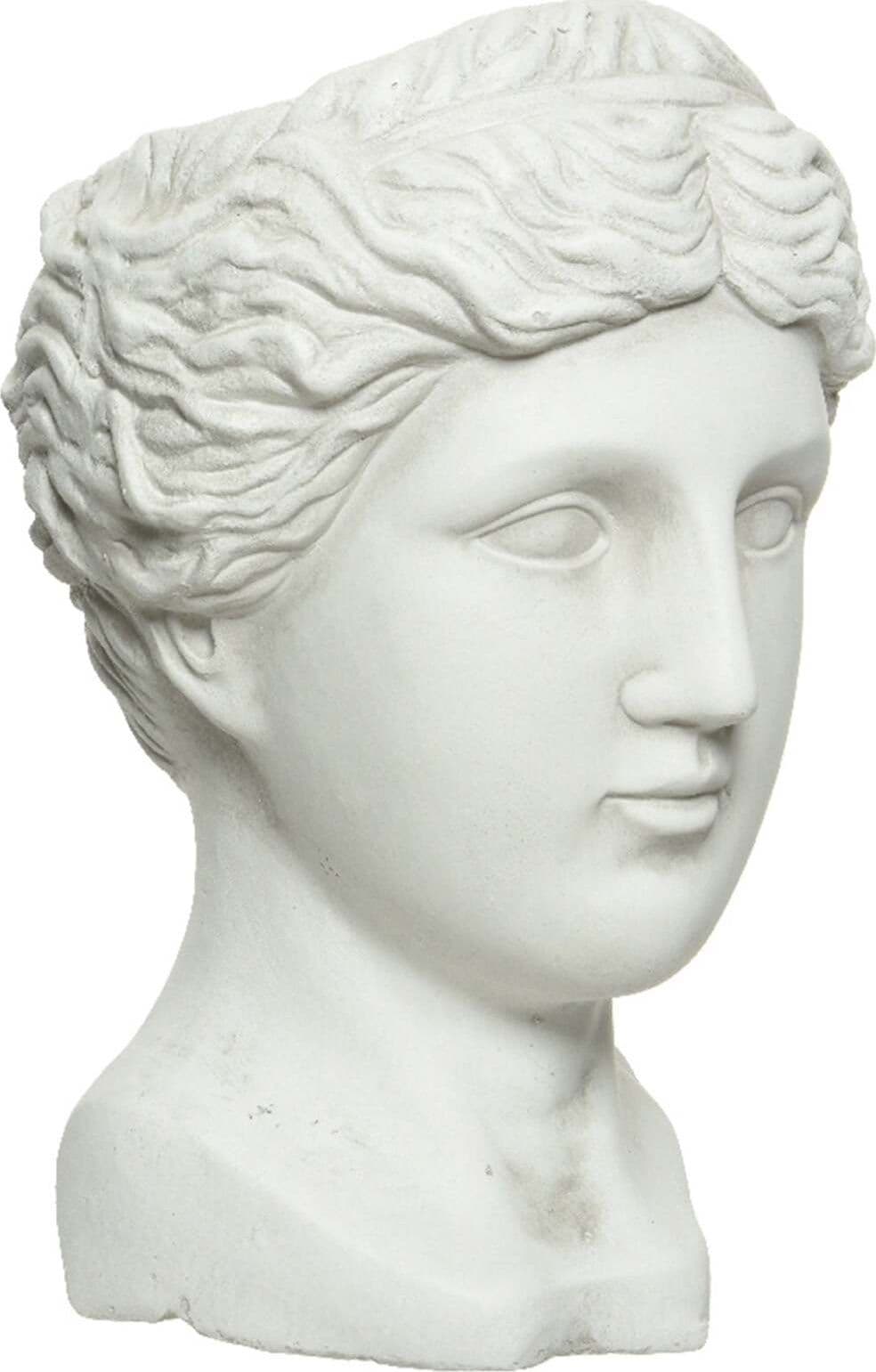 Statua decorativa in poliresina Testa Artemide Porta vaso decorativo h 39 cm Giardino e giardinaggio/Attrezzi da giardino e attrezzature per l'irrigazione/Vasi e accessori per piante/Vasi tradizionali Decor Space - Altamura, Commerciovirtuoso.it