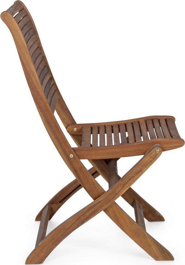 Sedia "Noemi" in legno di acacia, finitura ad olio, pieghevole per esterno in Sedie per tavolo da giardino Decor Space - Altamura, commercioVirtuoso.it