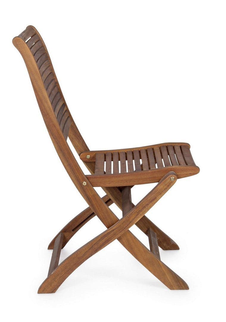 Sedia "Noemi" in legno di acacia, finitura ad olio, pieghevole per esterno in Sedie per tavolo da giardino Decor Space - Altamura, commercioVirtuoso.it
