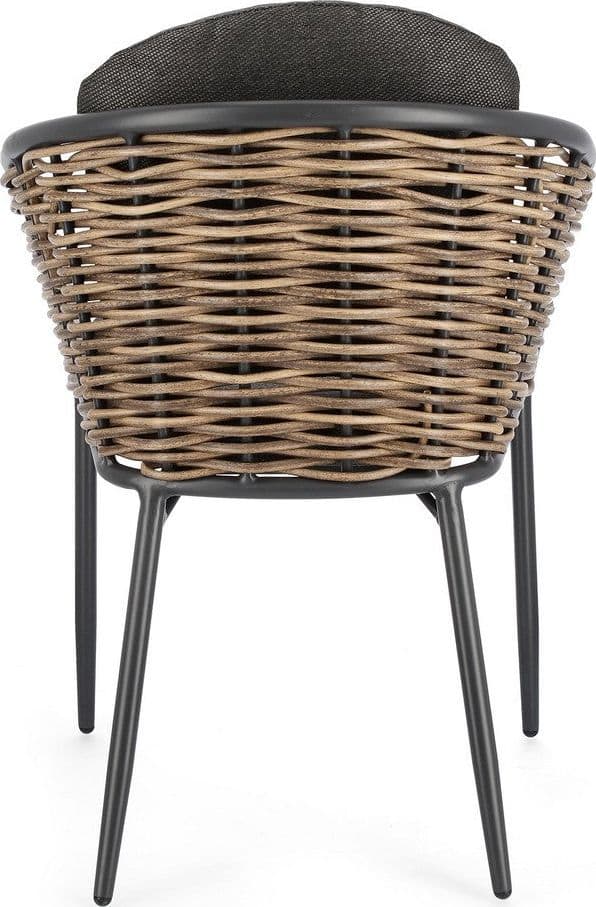 Sedia con braccioli "Maribela" struttura e gambe in alluminio, per esterno, seduta con cuscini in Sedie per tavolo da giardino Decor Space - Altamura, commercioVirtuoso.it