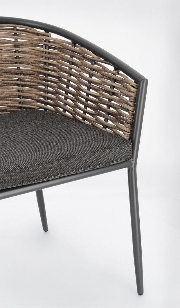 Sedia con braccioli "Maribela" struttura e gambe in alluminio, per esterno, seduta con cuscini in Sedie per tavolo da giardino Decor Space - Altamura, commercioVirtuoso.it