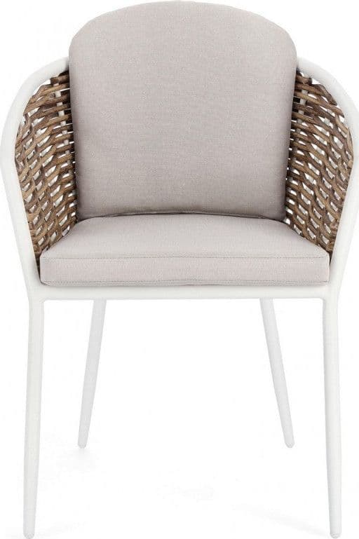 Sedia con braccioli "Maribela" struttura e gambe in alluminio, per esterno, seduta con cuscini in Sedie per tavolo da giardino Decor Space - Altamura, commercioVirtuoso.it
