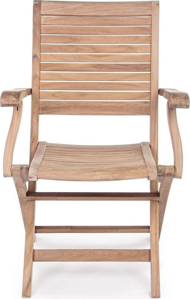 Sedia "Maryland" struttura in legno di Teak, pieghevole, per esterno da 44.5 cm in Sedie per tavolo da giardino Decor Space - Altamura, commercioVirtuoso.it