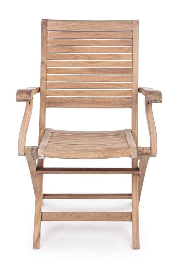 Sedia "Maryland" struttura in legno di Teak, pieghevole, per esterno da 44.5 cm in Sedie per tavolo da giardino Decor Space - Altamura, commercioVirtuoso.it