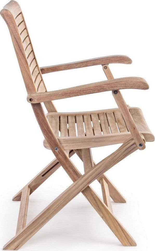 Sedia "Maryland" struttura in legno di Teak, pieghevole, per esterno da 44.5 cm in Sedie per tavolo da giardino Decor Space - Altamura, commercioVirtuoso.it