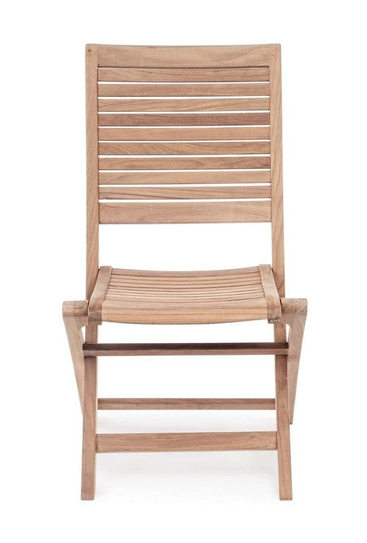 Sedia "Maryland" struttura in legno di Teak, pieghevole, per esterno da 44.5 cm in Sedie per tavolo da giardino Decor Space - Altamura, commercioVirtuoso.it