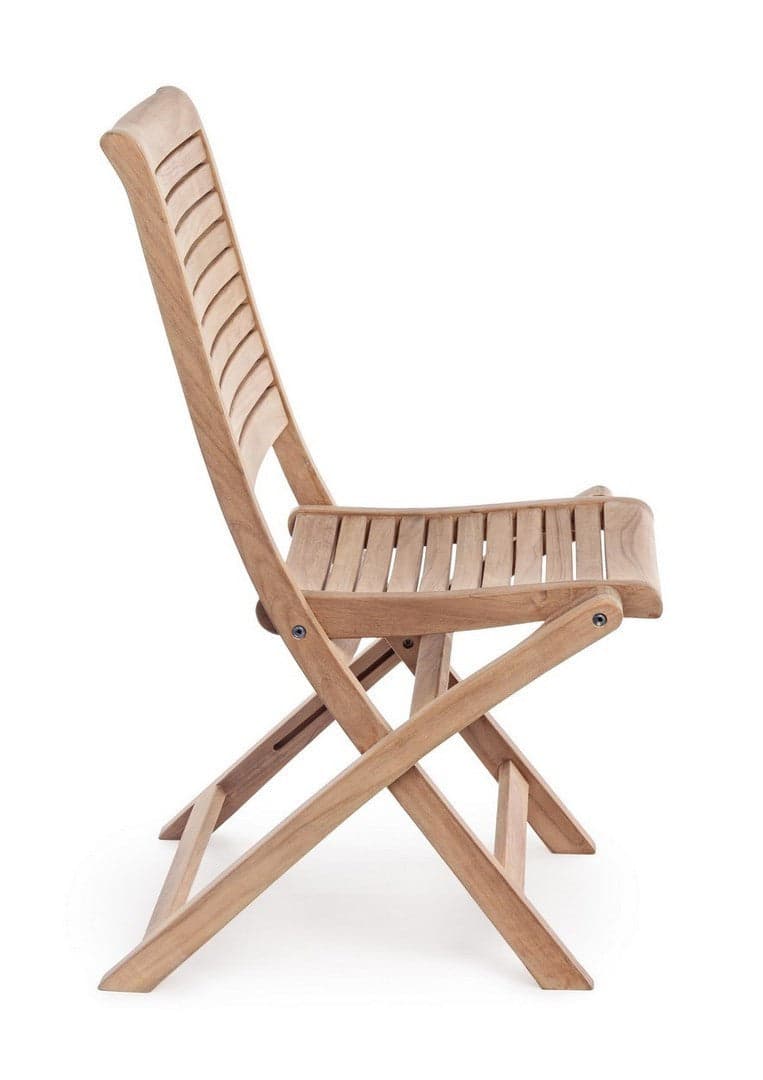 Sedia "Maryland" struttura in legno di Teak, pieghevole, per esterno da 44.5 cm in Sedie per tavolo da giardino Decor Space - Altamura, commercioVirtuoso.it