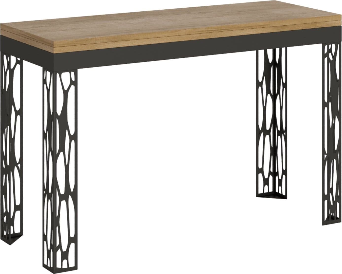Tavolo "Latina" allungabile in legno per sala da pranzo – Allungabile fino a 120x90 cm, Quercia – Itamoby – moderno