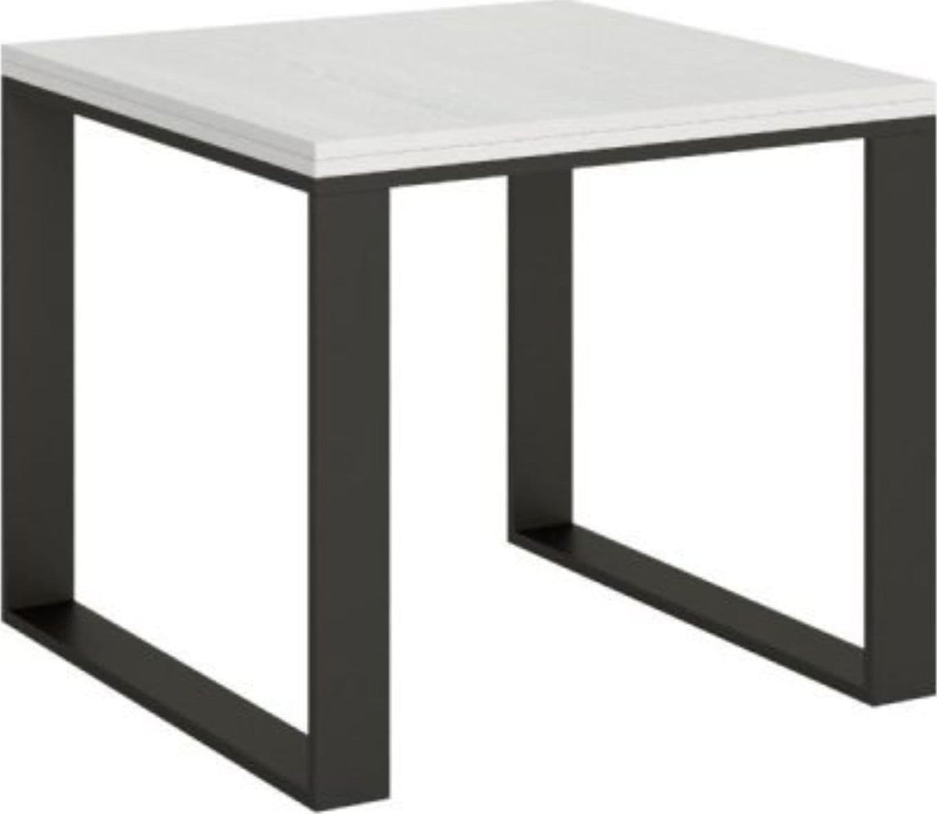 Tavolo "Siracusa" allungabile in legno per sala da pranzo – Allungabile fino a 180 cm, Cemento – Itamoby – moderno