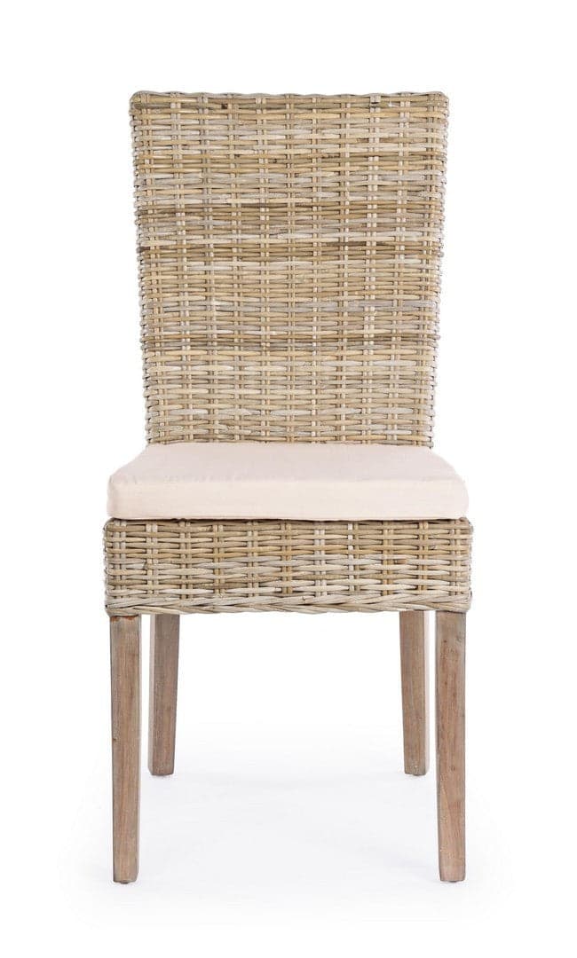 Poltrona "Tavira" con struttura in mogano, intreccio in kubu, cuscino sfoderabile in Sedie per tavolo da giardino Decor Space - Altamura, commercioVirtuoso.it