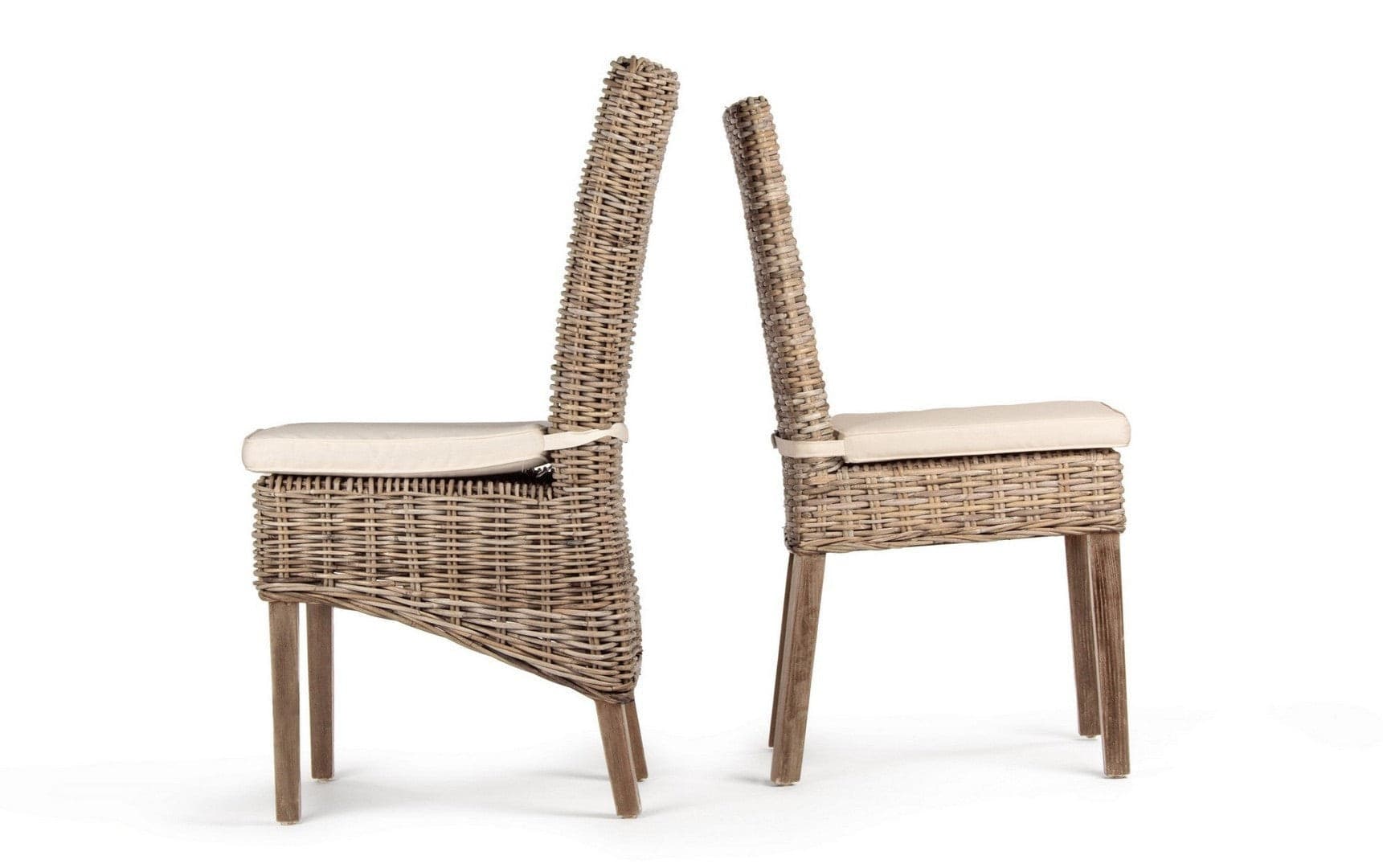 Poltrona "Tavira" con struttura in mogano, intreccio in kubu, cuscino sfoderabile in Sedie per tavolo da giardino Decor Space - Altamura, commercioVirtuoso.it