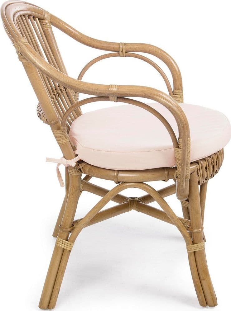 Poltrona "Barina" con cuscini comodi,  impilabile, struttura in rattan per esterno da 80 cm in Sedie per tavolo da giardino Decor Space - Altamura, commercioVirtuoso.it