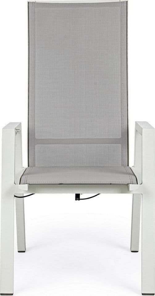 Sedia reclinabile con braccioli "Steven Lunar" struttura in alluminio per esterno Giardino e giardinaggio/Arredamento da giardino e accessori/Sedie/Sedie per tavolo da giardino Decor Space - Altamura, Commerciovirtuoso.it