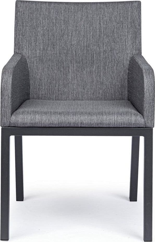 Sedia con braccioli "Owen", struttura in alluminio, cuscini imbottiti comodi in Sedie per tavolo da giardino Decor Space - Altamura, commercioVirtuoso.it