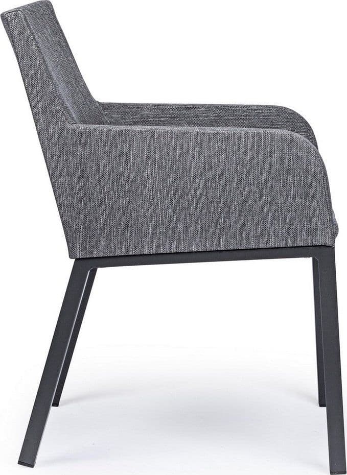 Sedia con braccioli "Owen", struttura in alluminio, cuscini imbottiti comodi in Sedie per tavolo da giardino Decor Space - Altamura, commercioVirtuoso.it