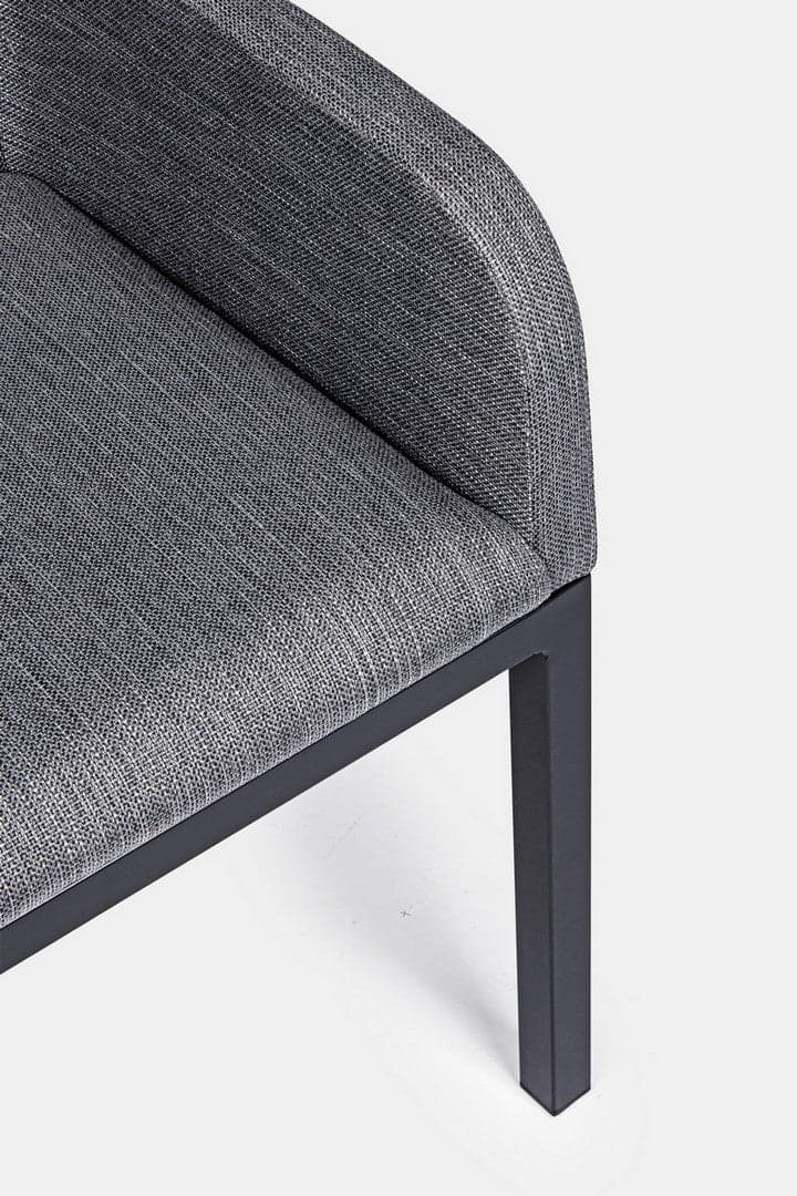 Sedia con braccioli "Owen", struttura in alluminio, cuscini imbottiti comodi in Sedie per tavolo da giardino Decor Space - Altamura, commercioVirtuoso.it