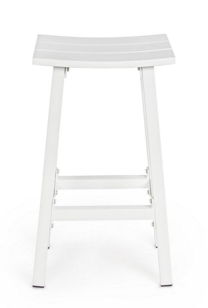 Sgabello da bar "Skipper" con struttura in alluminio, seduta comoda per esterno, da 71 cm in Sgabelli da bar Decor Space - Altamura, commercioVirtuoso.it