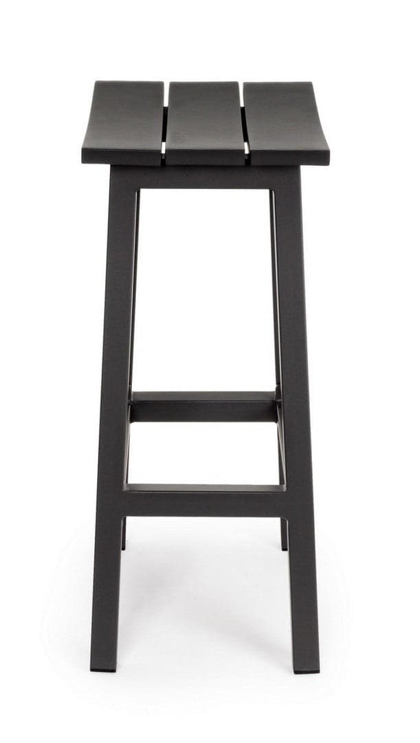 Sgabello da bar "Skipper" con struttura in alluminio, seduta comoda per esterno, da 71 cm in Sgabelli da bar Decor Space - Altamura, commercioVirtuoso.it