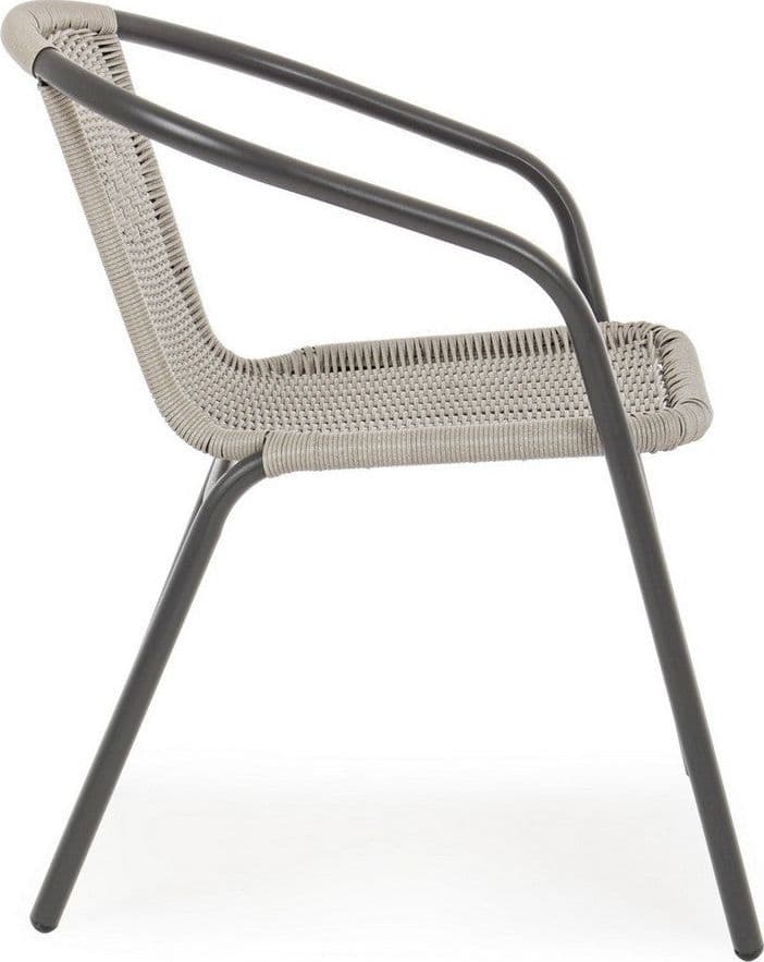Sedia "Ripley Cloud" con braccioli, struttura in acciaio per esterno, impilabile in Sedie per tavolo da giardino Decor Space - Altamura, commercioVirtuoso.it