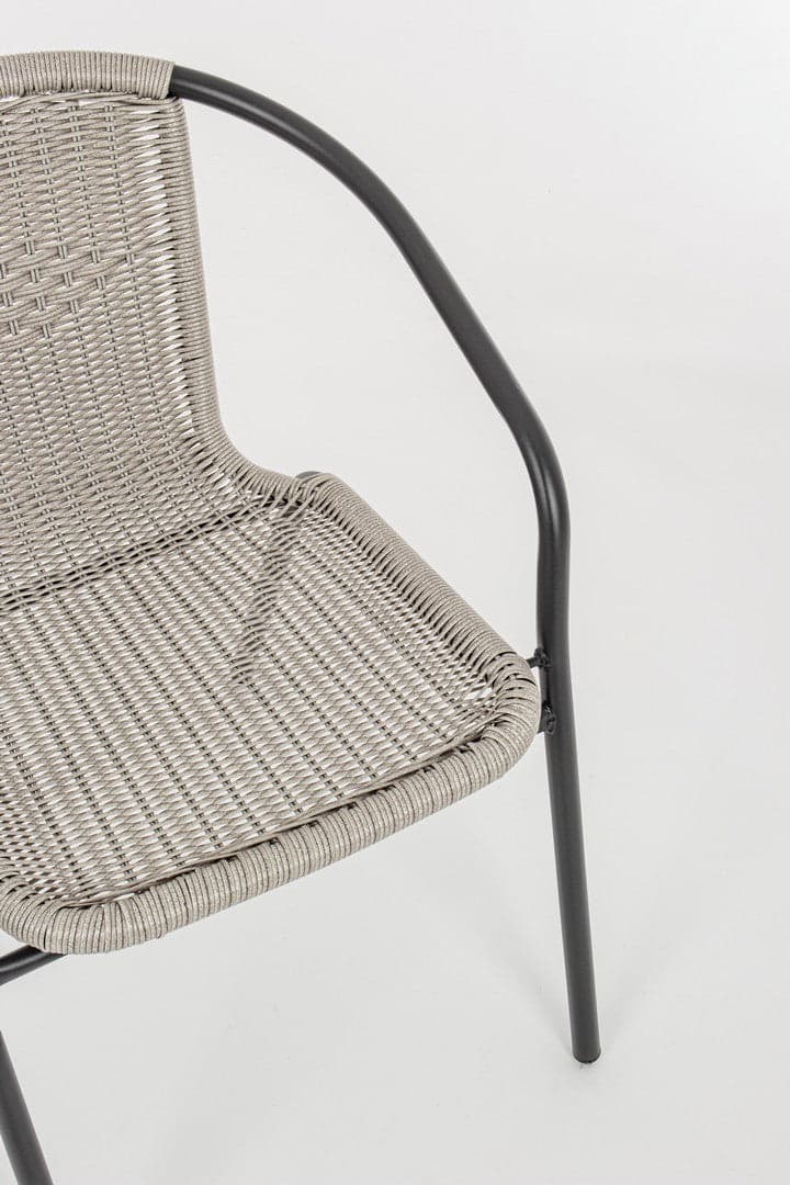 Sedia "Ripley Cloud" con braccioli, struttura in acciaio per esterno, impilabile in Sedie per tavolo da giardino Decor Space - Altamura, commercioVirtuoso.it