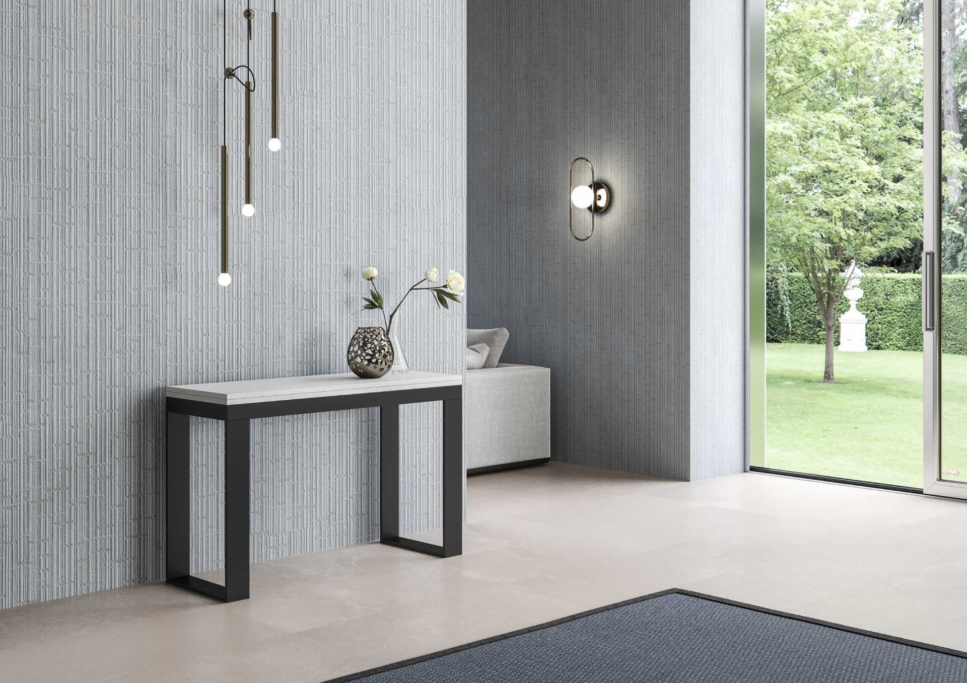 Tavolo "Terni" allungabile in legno per sala da pranzo in Tavoli da sala da pranzo Decor Space - Altamura, commercioVirtuoso.it