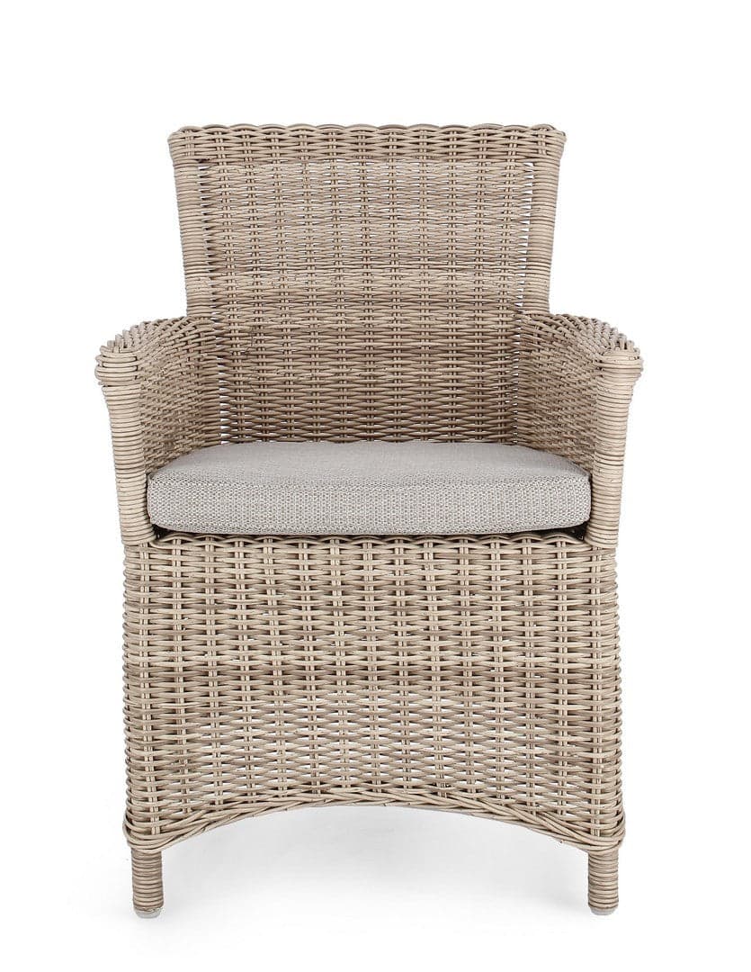Sedia "Jupiter" con struttura in alluminio, intreccio in fibra sintetica, seduta comoda in Sedie per tavolo da giardino Decor Space - Altamura, commercioVirtuoso.it