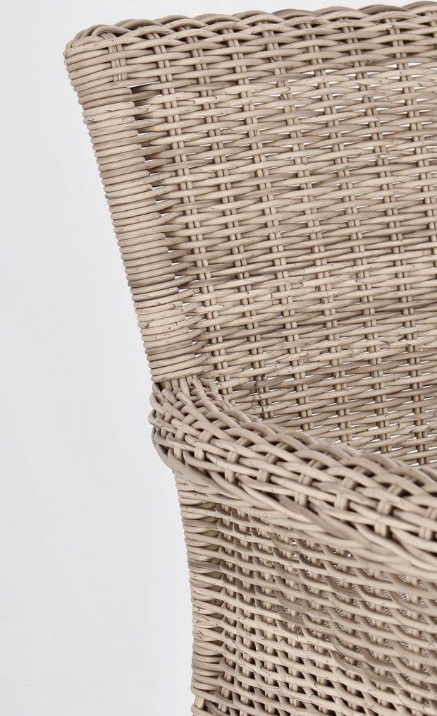Sedia "Jupiter" con struttura in alluminio, intreccio in fibra sintetica, seduta comoda in Sedie per tavolo da giardino Decor Space - Altamura, commercioVirtuoso.it