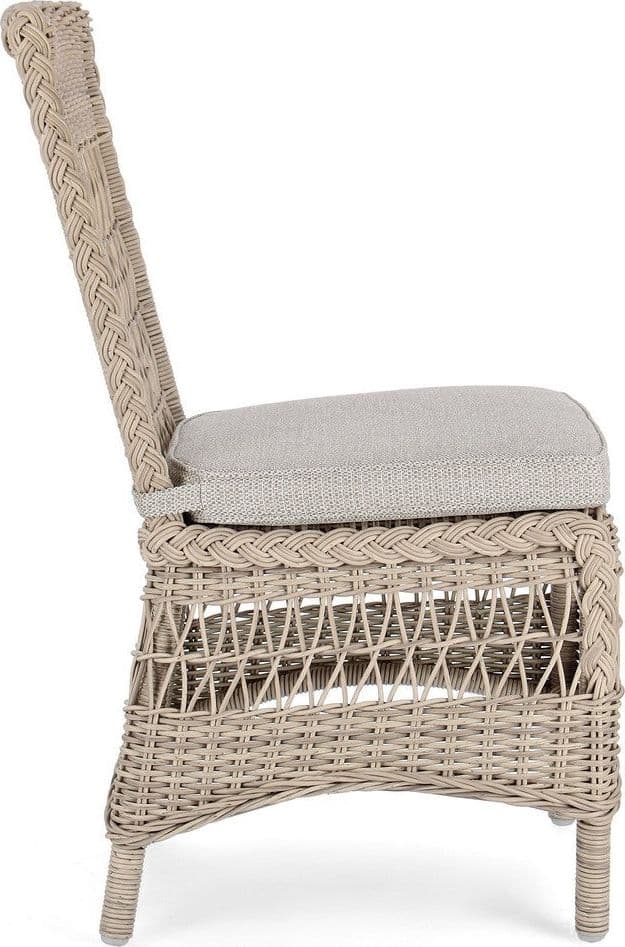 Sedia "Jupiter" con struttura in alluminio, intreccio in fibra sintetica, seduta comoda in Sedie per tavolo da giardino Decor Space - Altamura, commercioVirtuoso.it