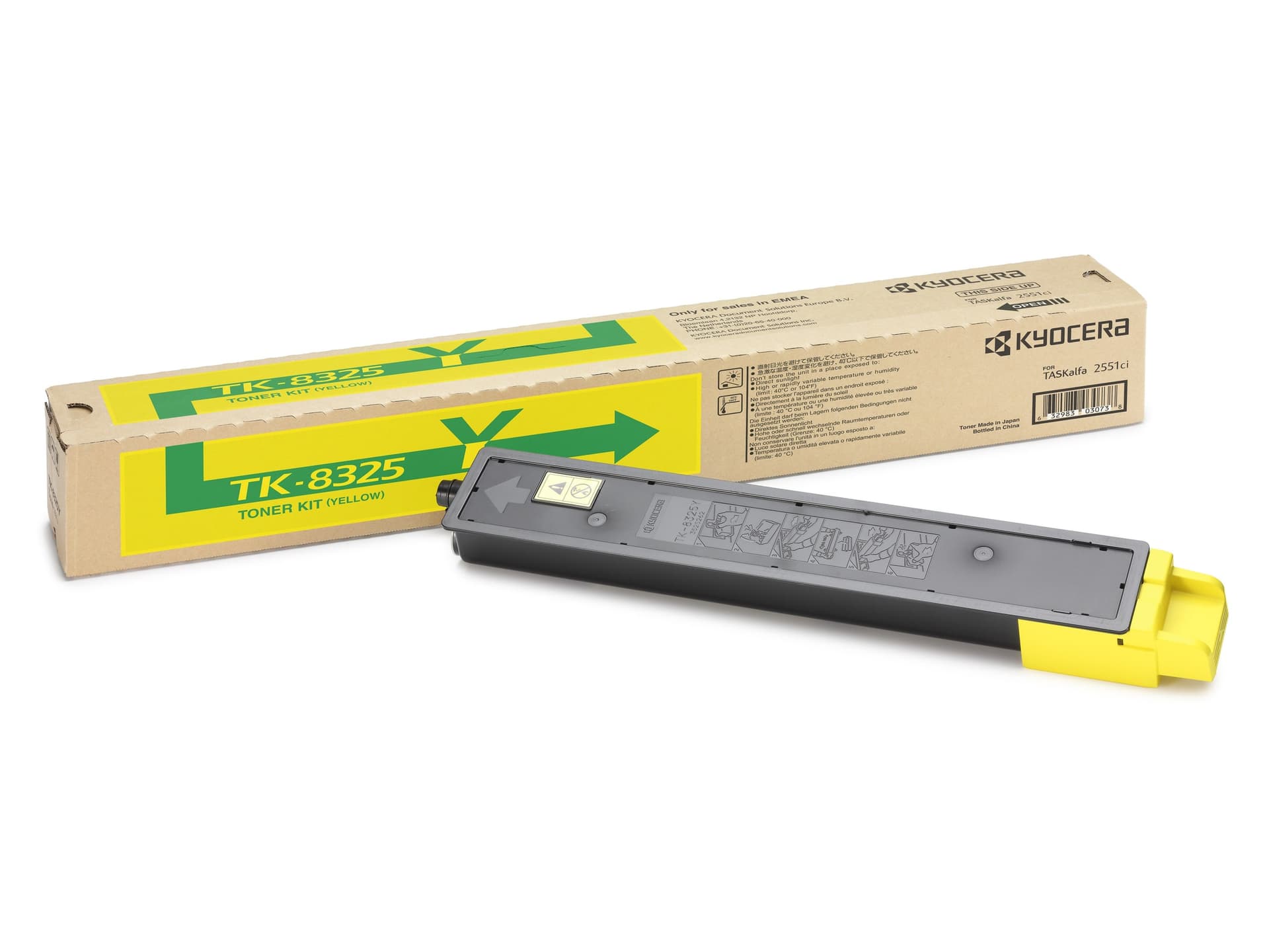 Yellow+Waste Compa Kyocera TASKalfa 2551ci-12K1T02NPANL0 - 2