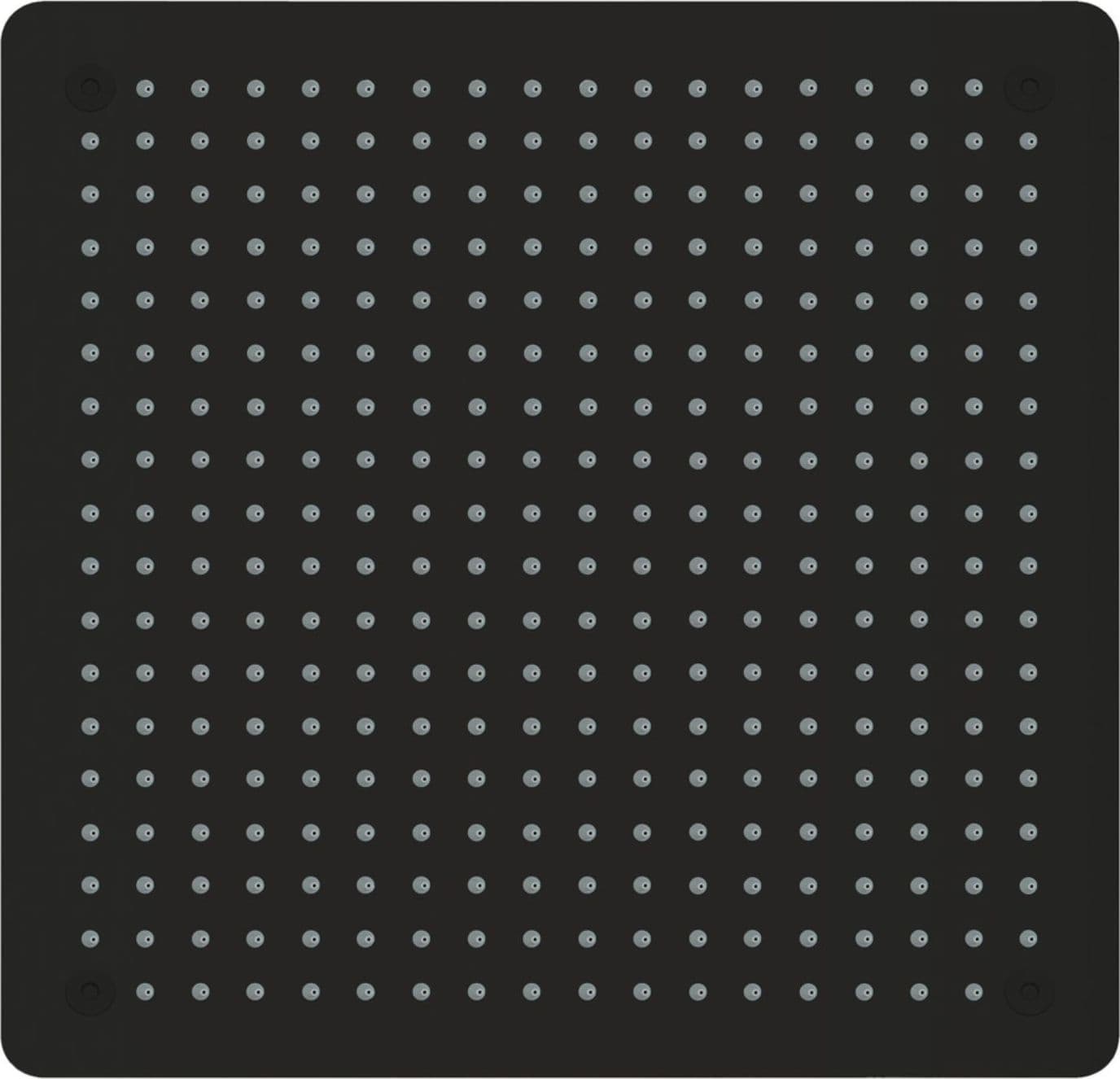 Soffione Doccia A Soffitto Incasso Nero Opaco Elegante 40x40x2 - 5