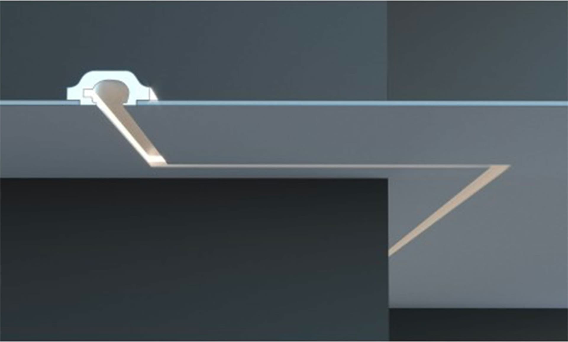 €9,99 a barra *** STOCK *** Pacco da 6 barre di cornice XPS a soffitto Con alloggio LED 165X70x1150 KD120 - Eternal Parquet