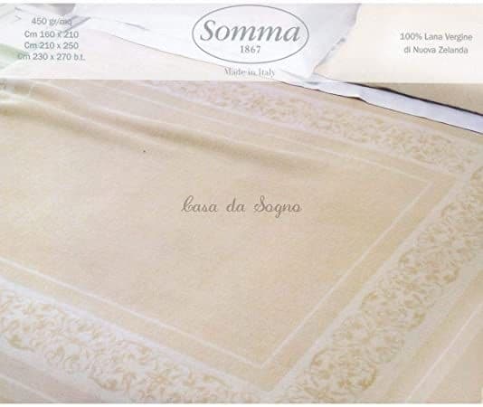 Coperta di lana matrimoniale var.chiaro SOMMA - 2
