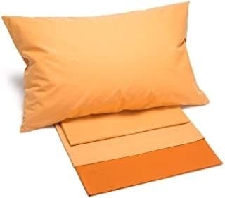 Caleffi Bikolor Lenzuola Copriletto, Cotone , Arancio, Matrimoniale, 63508 , Caleffi - 2