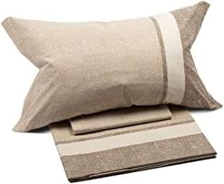 Caleffi Completo Lenzuolo Cotone Nevada2 Naturale Singolo (s - 2