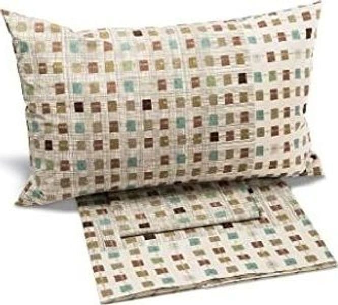 Completo Lenzuola Caleffi in puro cotone Articolo Cosmo Disponibile In tutte le misure (Matrimoniale, Naturale) – divano
