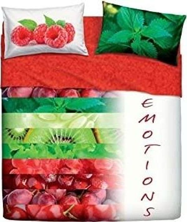 Bassetti - set lenzuola letto matrimoniale 2 piazze bassetti not only fruits - 2