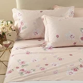 Caleffi Rosa Juliet Completo Lenzuola, Cotone , Cipria, Matrimoniale, 1007426 , Caleffi - 2