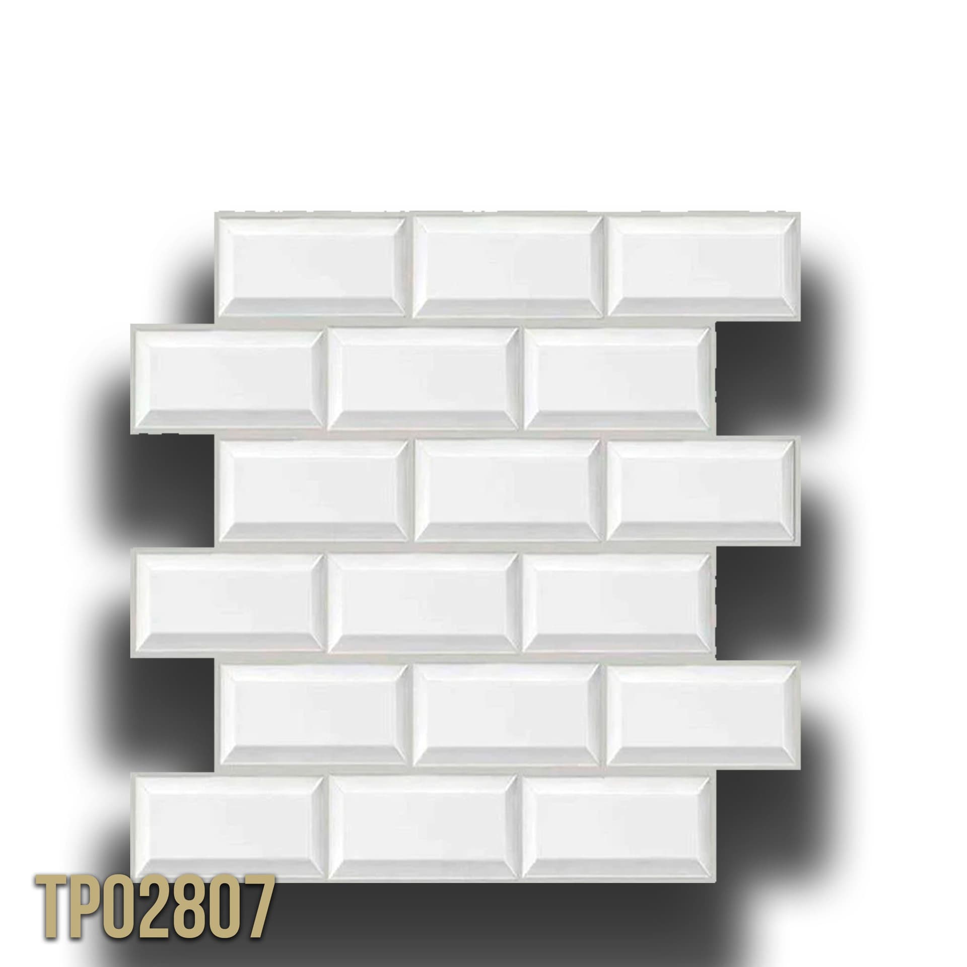 pacco da 4 Pannelli 3D Autoadesivi in PVC 30X30cm vari decori ultrarealistici ideali per bagni e cucine - 48