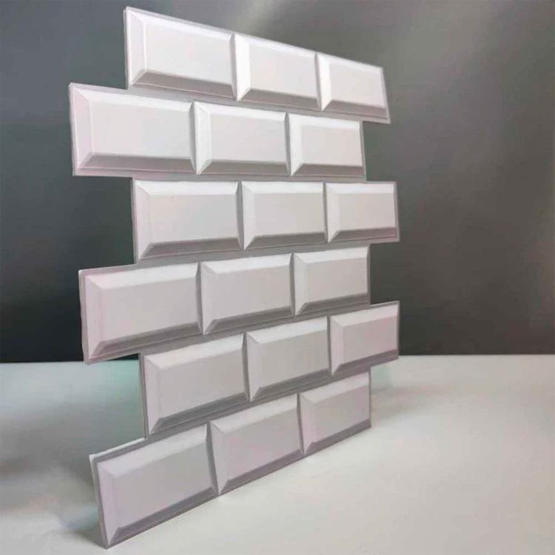 pacco da 4 Pannelli 3D Autoadesivi in PVC 30X30cm vari decori ultrarealistici ideali per bagni e cucine - 33