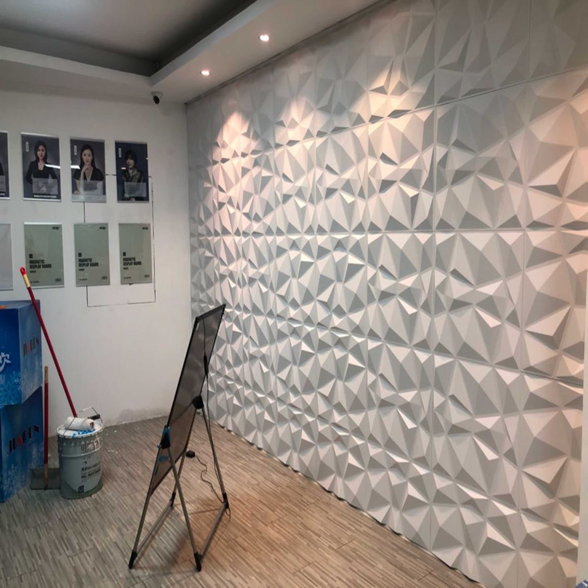 €6,99 Pannello in PVC 3D Isolante Decorativo a parete Ultraresistente DIAMOND 590X590 - Eternal Parquet