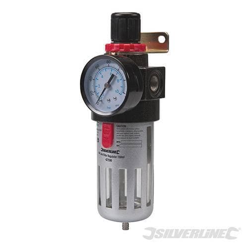 Filtro regolatore per aria compressa pressione manometro Silverline 150 ml in Accessori per compressori Eternal Brico - Ariano Irpino, commercioVirtuoso.it