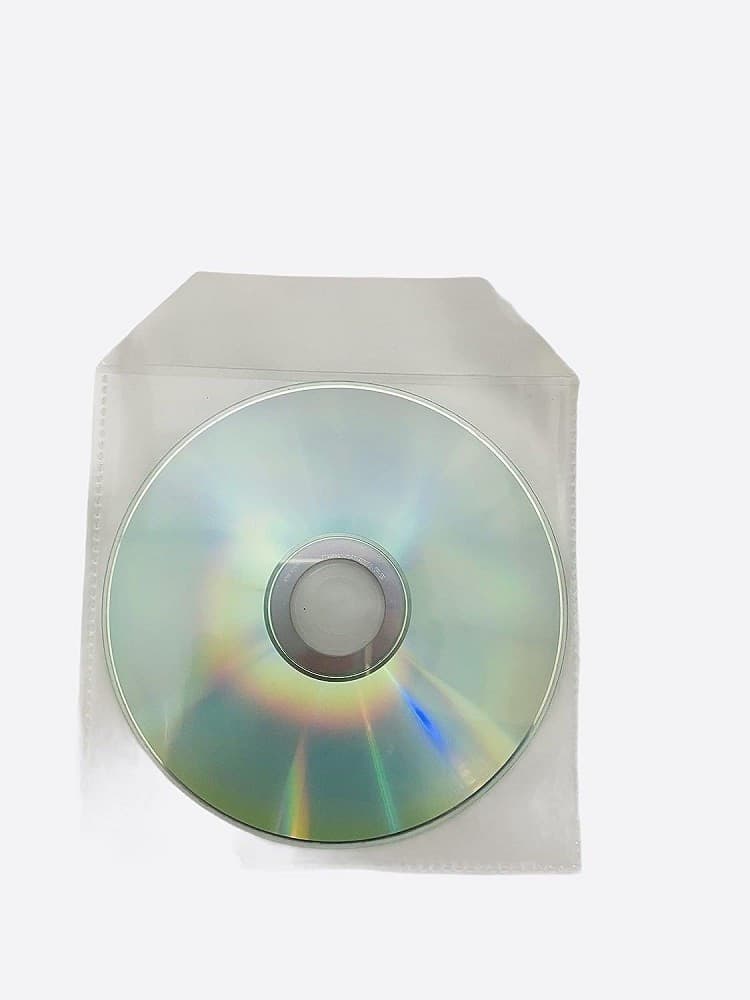 CONFEZIONE DA 100 BUSTE TRASPARENTI IN PLASTICA PER CD DVD CUSTODIE DA 100 MICRON - 4