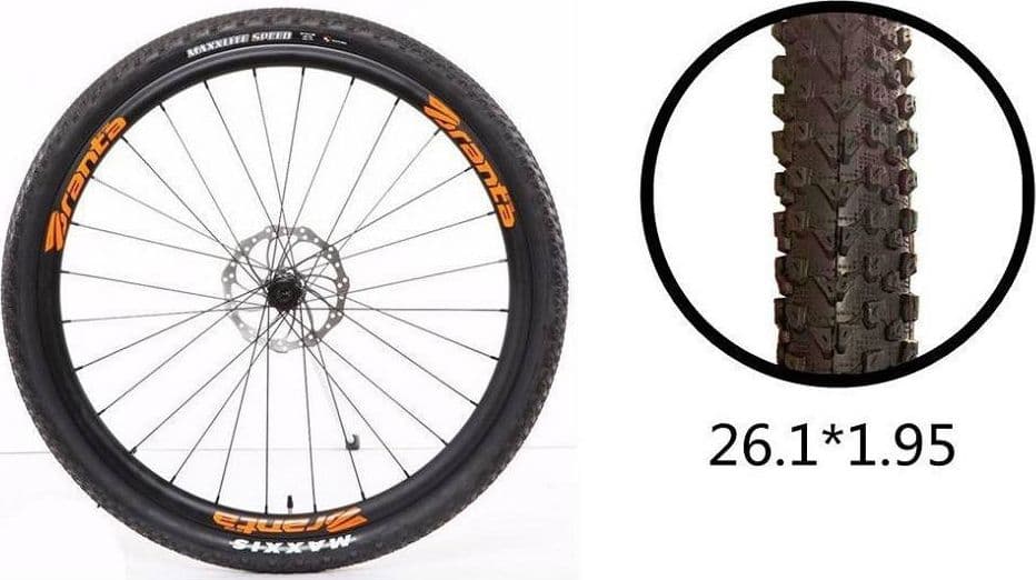 COPERTONE RUOTA PNEUMATICO GOMME PER BICI BICICLETTA MTB BIKE 26.1×1.95 ZX-8110 - 3